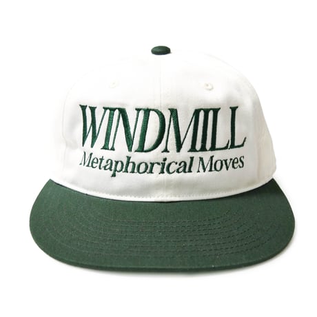 METAPHORICAL MOVES 6PANEL CAP"WINDMILL"(OFF WHITE/D.GREEN)
