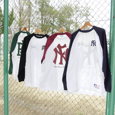 COAST TO COAST RAGLAN L/S T-SHIRTS (GREEN)
