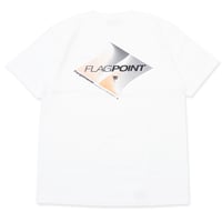 FLAG POINT x FORGET NEVER / LINE LOGO TEE (WHITE)