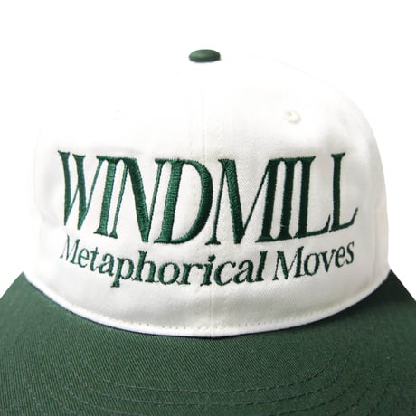 METAPHORICAL MOVES 6PANEL CAP"WINDMILL"(OFF WHITE/D.GREEN)