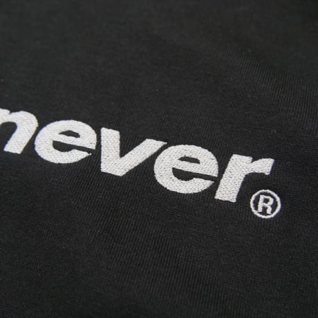 STRAIGHT LOGO HOODIE  (BLACK)