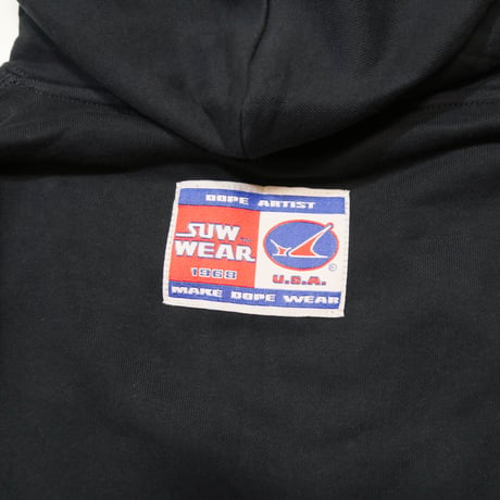 SUW WEAR×FORGET NEVER CLASSIC LOGO HOODIE (NAVY)