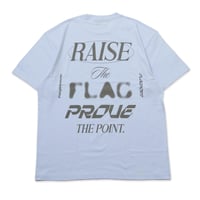 FLAG POINT x FORGET NEVER / RAISE TEE (SKY BLUE)