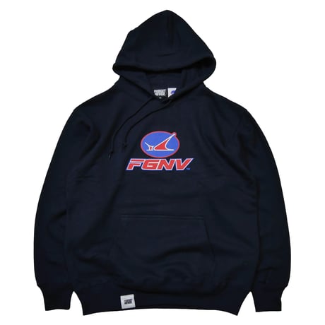 SUW WEAR×FORGET NEVER CLASSIC LOGO HOODIE (NAVY)