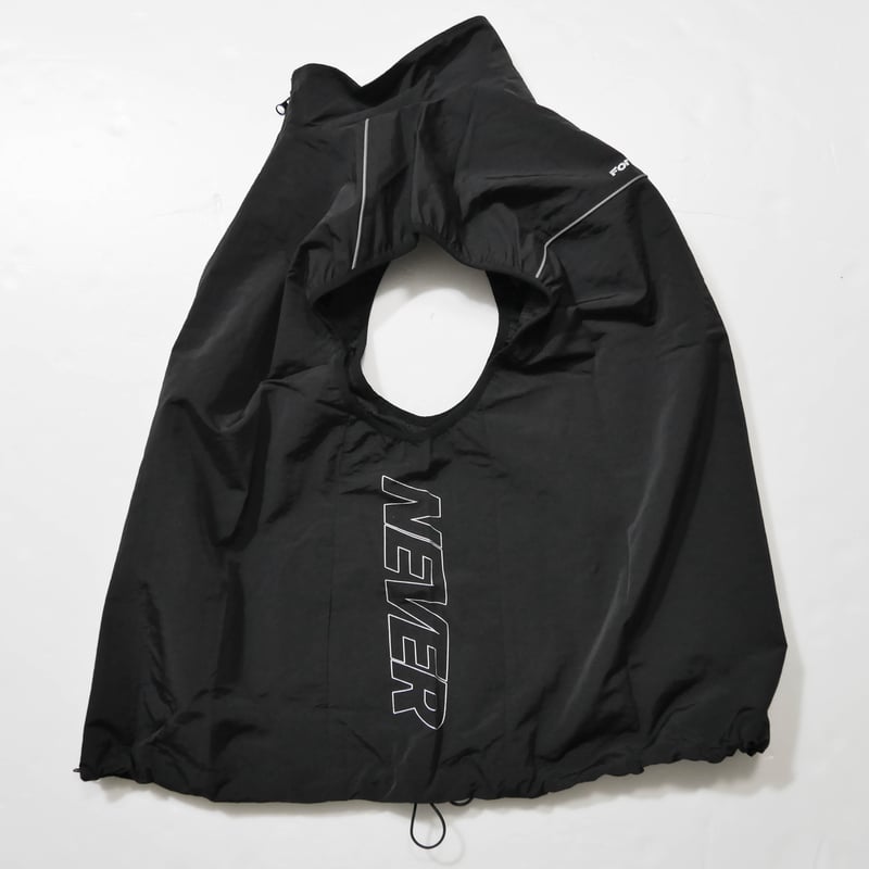 SIDE LOGO NYLON VEST (BLACK) | FORGET NEVER CLO