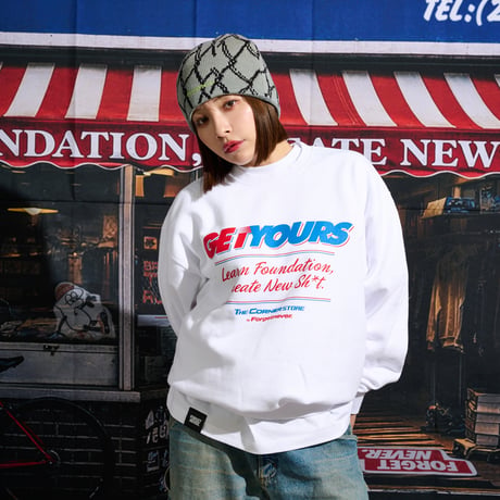 GET YOURS SWEAT SHIRTS(WHITE)