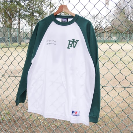 COAST TO COAST RAGLAN L/S T-SHIRTS (GREEN)
