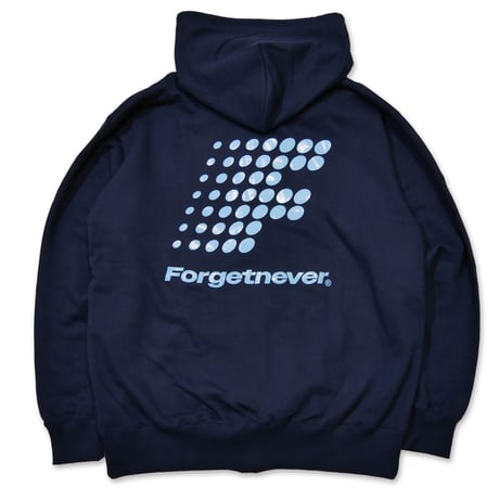 F DOTS LOGO ZIP UP HOODIE (NAVY)