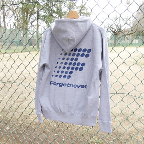 F DOTS LOGO ZIP UP HOODIE (H.GRAY)