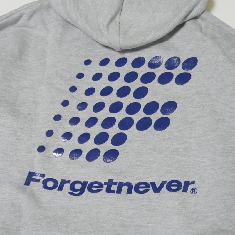 F DOTS LOGO ZIP UP HOODIE (H.GRAY) | FORGET NEV