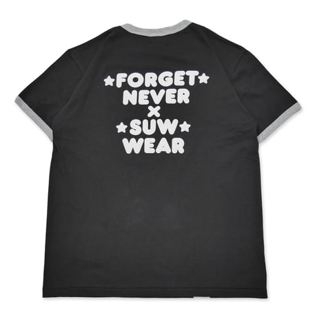 SUW WEAR×FORGET NEVER RINGER T-SHIRTS (SUMI/H.GRAY)