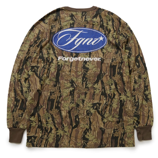 CLASSIC MOTOR LOGO CAMO L/S T-SHIRTS (BROWN TREE CAMO)
