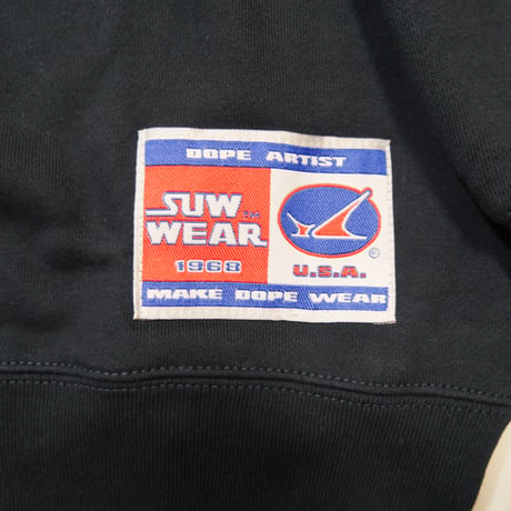 SUW WEAR×FORGET NEVER CLASSIC LOGO SWEAT SHIRTS (NAVY)