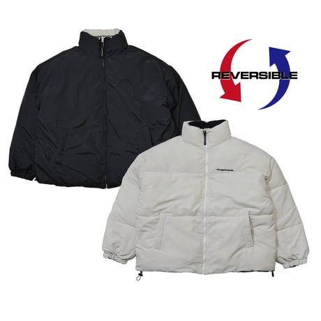 REVERSIBLE INNERCOTTON JACKET (BLACK/OFF WHITE)