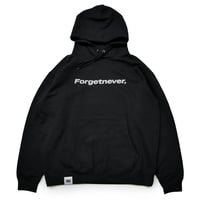 STRAIGHT LOGO HOODIE  (BLACK)
