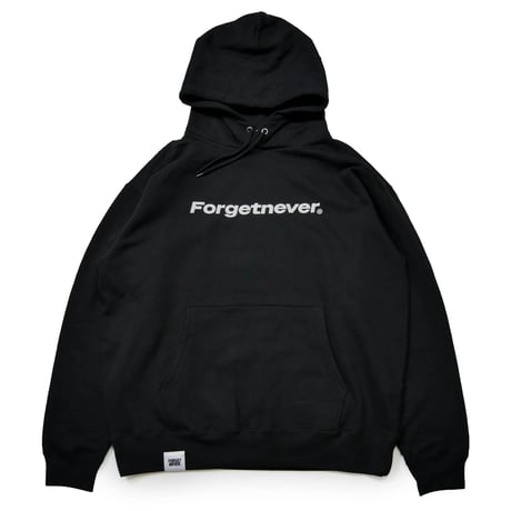 STRAIGHT LOGO HOODIE  (BLACK)