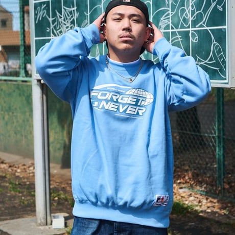 WORLD WIDE SWEAT SHIRTS (DUSTY BLUE)