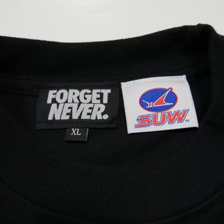 SUW WEAR×FORGET NEVER CLASSIC LOGO T-SHIRTS (BLACK)