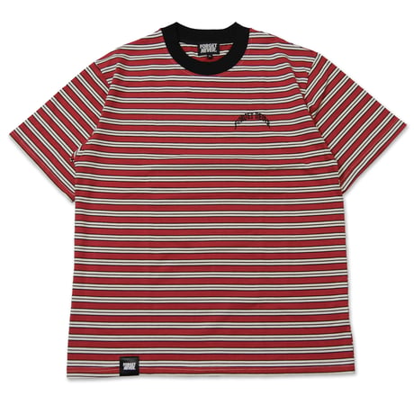 OLD ARCH MULTI BORDER T-SHIRTS (RED)