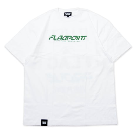 FLAG POINT x FORGET NEVER / RAISE TEE (WHITE)