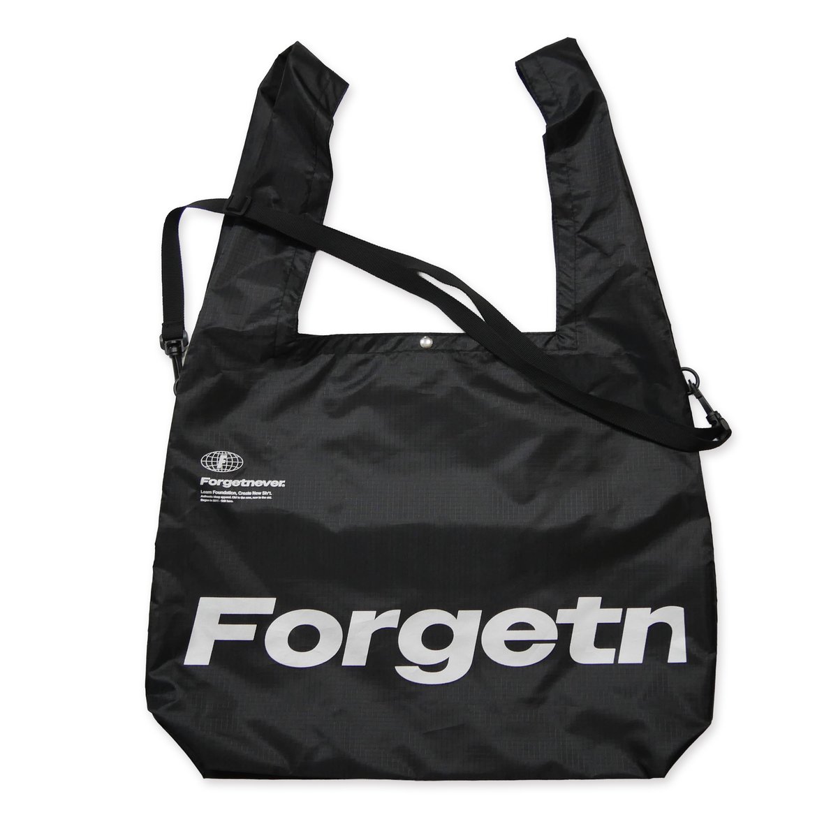 RIPSTOP 2WAY TOTE BAG(BLACK) | FORGET NEVER CLO