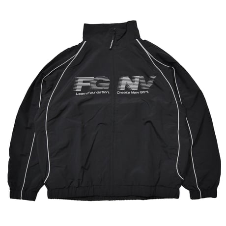 REFLECTIVE TRACK JACKET (BLACK)