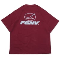 SUW WEAR×FORGET NEVER CLASSIC LOGO T-SHIRTS (BURGUNDY)