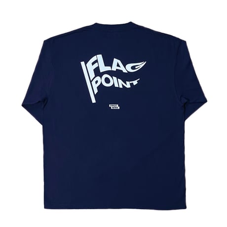 FLAG POINT x FORGET NEVER / OFFICIAL L/S TEE (NAVY)