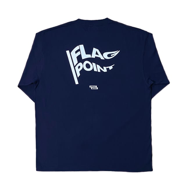 FLAG POINT x FORGET NEVER / OFFICIAL L/S TEE (NAVY)