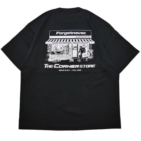 THE CORNER STORE T-SHIRTS(BLACK)
