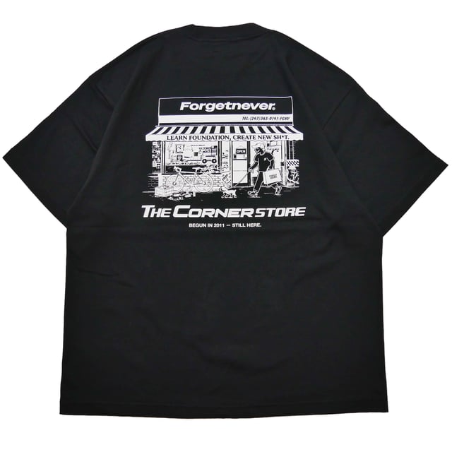 THE CORNER STORE T-SHIRTS(BLACK)