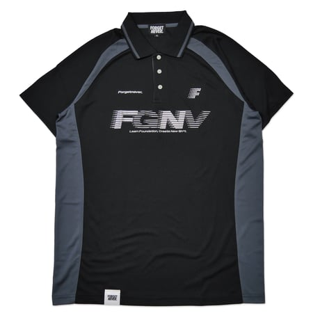 ACTIVE GAME POLO T-SHIRTS (BLACK)