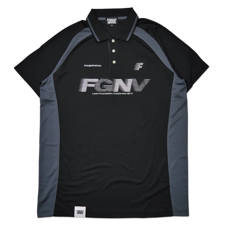 ACTIVE GAME POLO T-SHIRTS (BLACK) | FORGET NEVE