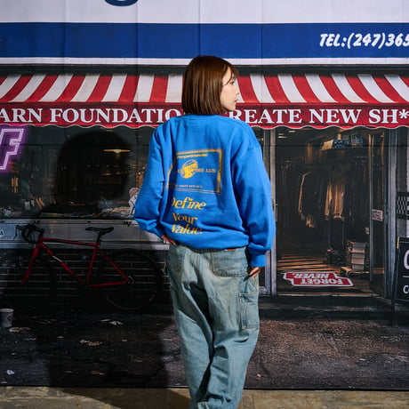 GET YOURS SWEAT SHIRTS(BLUE)