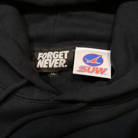 SUW WEAR×FORGET NEVER CLASSIC LOGO HOODIE (NAVY)