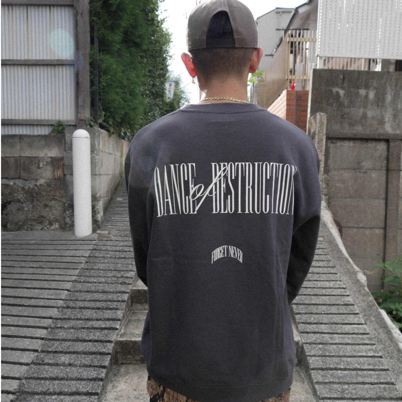 ボク踊 × The Birthday 限定long sleeve T-shirt DANCE OF DISTRUCTION SWEAT SHIRTS (SUMI) | FORG