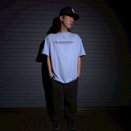 FLAG POINT x FORGET NEVER / RAISE TEE (SKY BLUE)