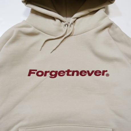 STRAIGHT LOGO HOODIE  (SAND)