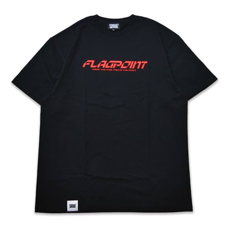 FLAG POINT x FORGET NEVER / RAISE TEE (BLACK)