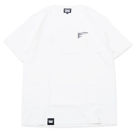 FLAG POINT x FORGET NEVER / LINE LOGO TEE (WHITE)