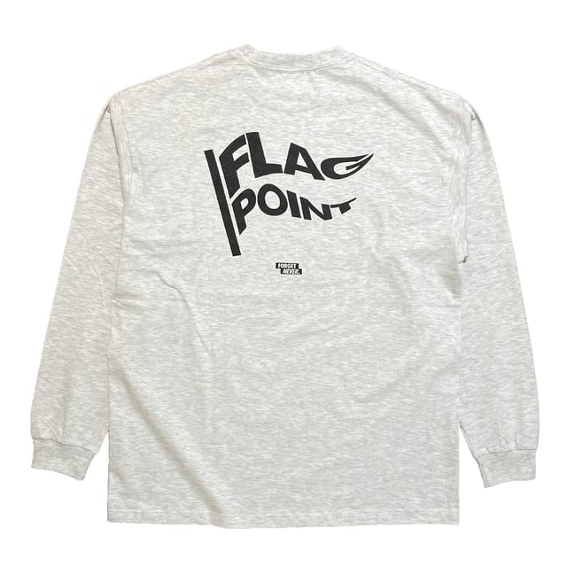 FLAG POINT x FORGET NEVER / OFFICIAL L/S TEE (ASH)
