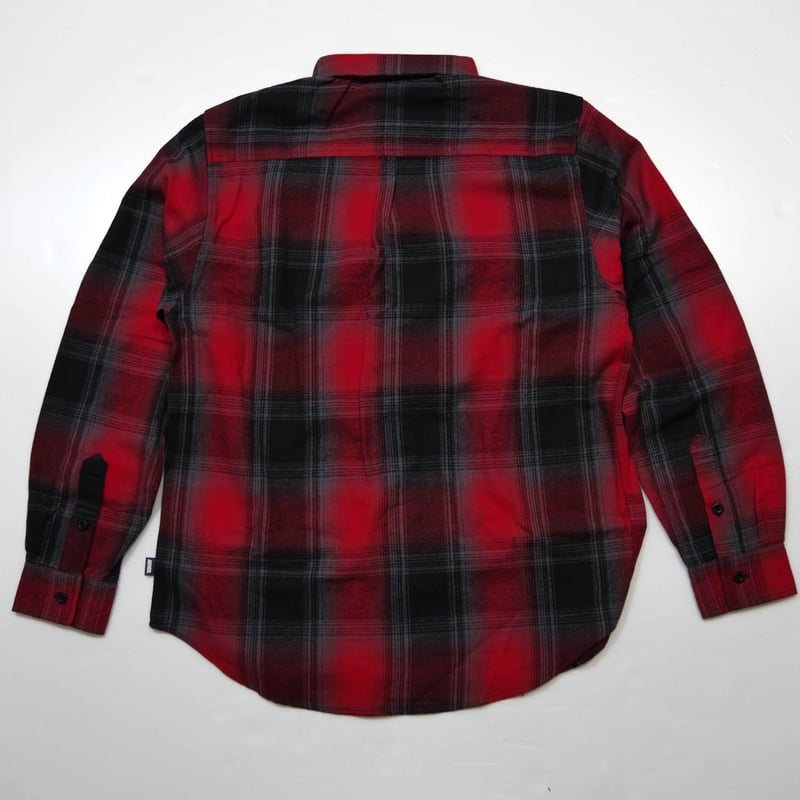 トップス Subculture OMBRE CHECK SHIRT / RED subculture OMBRE CHECK SHIRT / RED SC Subculture OMBRE CHECK SHIRT