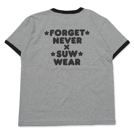 SUW WEAR×FORGET NEVER RINGER T-SHIRTS (H.GRAY/SUMI)