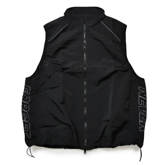 SIDE LOGO NYLON VEST (BLACK)