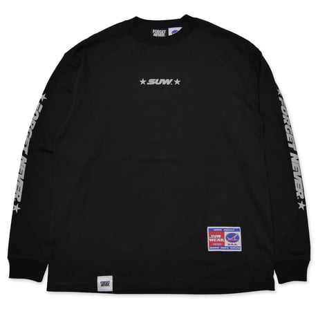 SUW WEAR×FORGET NEVER MOTO LONG SLEEVE T-SHIRTS (BLACK)