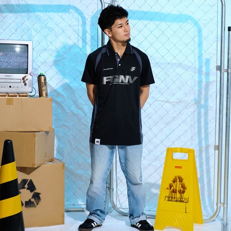 ACTIVE GAME POLO T-SHIRTS (BLACK)