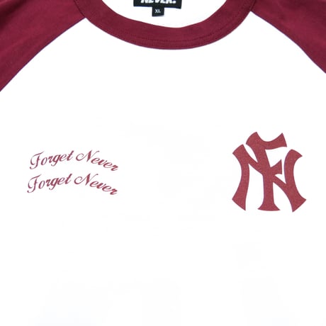 COAST TO COAST RAGLAN L/S T-SHIRTS (BURGUNDY)