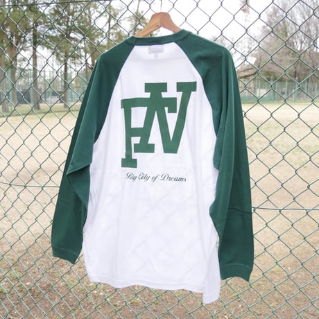 COAST TO COAST RAGLAN L/S T-SHIRTS (GREEN)