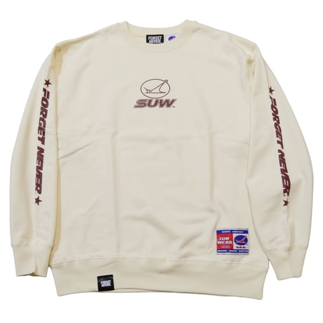 SUW WEAR×FORGET NEVER CLASSIC LOGO SWEAT SHIRTS (NATURAL)