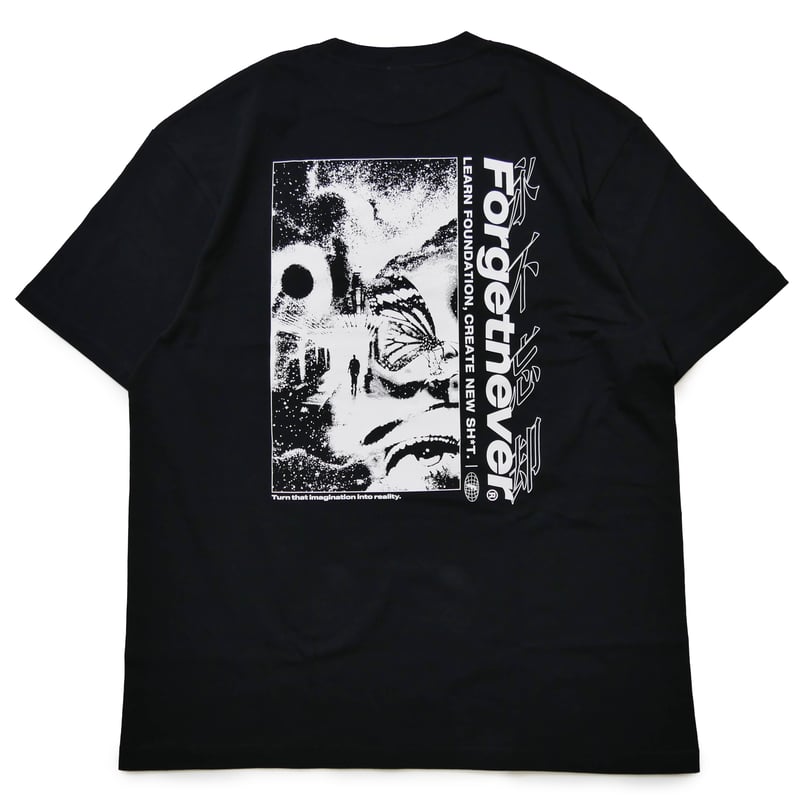 永不忘却 T-SHIRTS (BLACK) | FORGET NEVER CLOTHING.